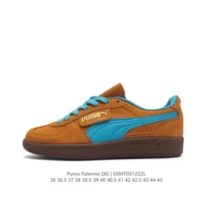 PUMA Palermo OG Army Trainer Vintage Leather Sneakers