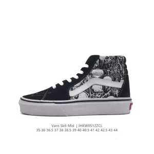 Vans Sk8-Mid Classic Canvas Skate Shoes for Men and Women