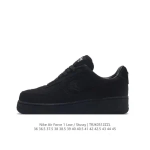 Nike Stussy x Air Force 1 '07 High Top Sneakers with Bubble Air Unit