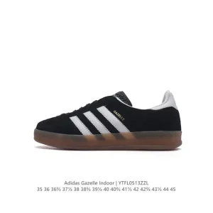 Adidas Originals Gazelle Indoor Retro Suede Sneakers with Gum Sole