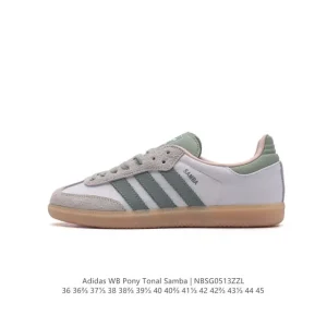 Adidas Wb Pony Tonal Samba Retro Football Sneakers Classic Three Stripes