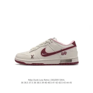Nike SB Dunk Low Cherry Pink Custom Anniversary Edition Sneakers