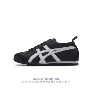ASICS Onitsuka Tiger Mexico 66 Classic Vintage Leather Sneakers
