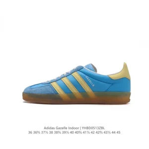 Adidas Originals Gazelle Indoor Retro Sneakers with Gum Sole and Suede Upper