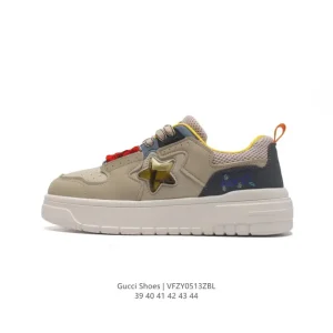 Gucci Rhyton Platform Men's White Leather Sneakers 2024 New Arrival