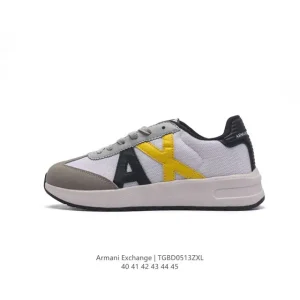 Armani Exchange Men's Casual Leather & Fabric Sneakers 2024