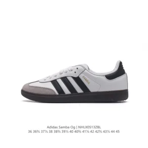 Adidas Samba OG Classic Leather Sneakers White T-Toe Shoes