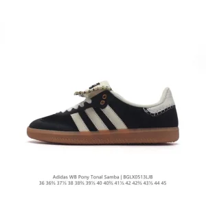 Adidas Wb Pony Tonal Samba Sneakers Classic Three Stripes Retro Football Style