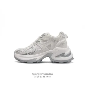 Golden Goose Dad-Star Premium Leather White Vintage Sneakers