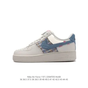 Nike Air Force 1 '07 Low White Leather Casual Sneakers for Men and Women