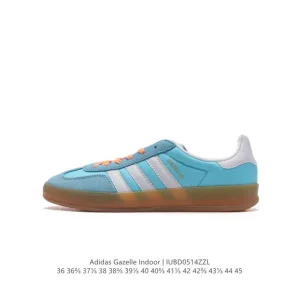 Adidas Originals Gazelle Indoor Retro Suede Sneakers with Gum Sole