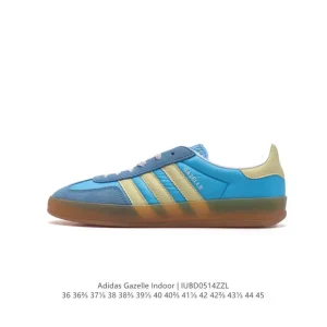Adidas Originals Gazelle Indoor Retro Sneakers with Gum Sole