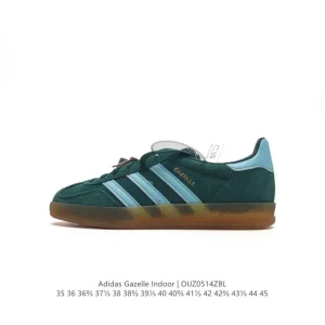 Adidas Originals Gazelle Indoor Retro Suede Sneakers with Gum Sole