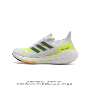 Adidas Ultraboost 21 Men's Running Shoes with Primeblue Upper and Boost Cushioning