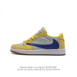 Jordan Air 1 Low OG SP Military Blue Reverse Swoosh TS Collaboration Sneakers