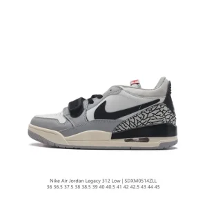 Jordan Legacy 312 Low Sneaker in Black and White