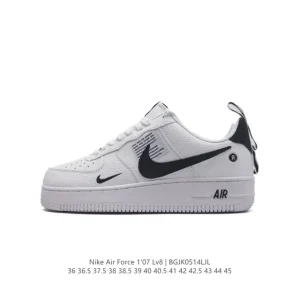 Nike Air Force 1 '07 Low White Leather Sneakers for Men and Women