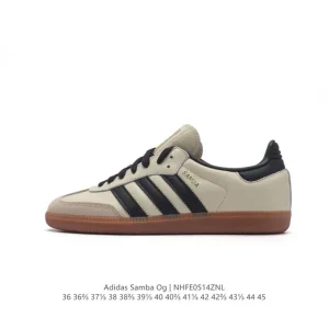 Adidas Samba OG Classic Leather Sneakers White T-toe Shoes
