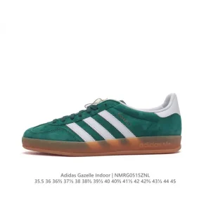 Adidas Originals Gazelle Indoor Retro Sneakers with Gum Sole