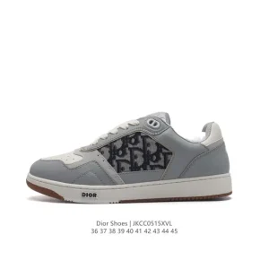 Dior B27 Oblique Galaxy Low Top Sneakers in White Leather