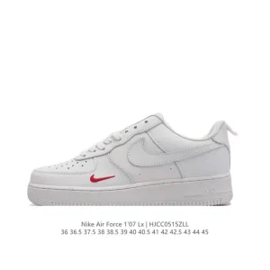 Nike Air Force 1 '07 Low White Leather Sneakers for Men and Women