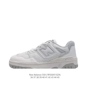 New Balance 550 Retro Basketball Shoes White Leather