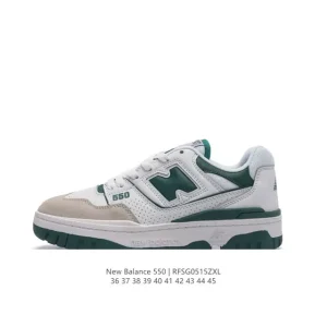 New Balance 550 Retro Basketball Shoes White Leather