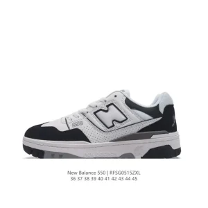 New Balance 550 Retro Basketball Shoes White Leather Classic N Logo