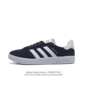 Adidas Originals Gazelle Indoor Retro Suede Sneakers with Gum Sole