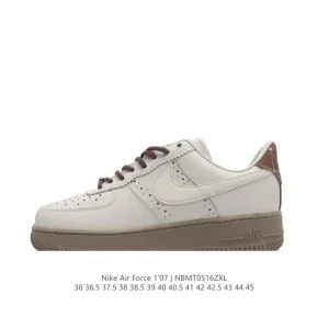 Nike Air Force 1 '07 Low White Leather Casual Sneakers for Men and Women