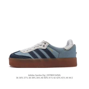 Adidas Samba OG Denim Shoes Classic Sneakers for Men and Women