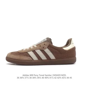 Adidas Samba Pony Tonal Classic Sneakers Retro Football Style Shoes