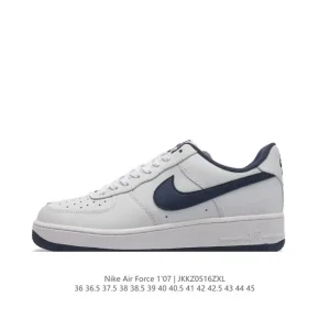 Nike Air Force 1 '07 Low White Leather Casual Sneakers for Men and Women
