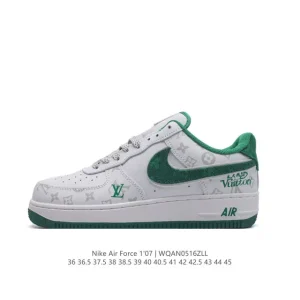 Nike Air Force 1 '07 Low White Leather Casual Sneakers for Men and Women