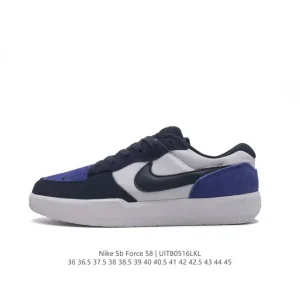 Nike SB Force 58 Skateboarding Shoes with Cupsole and Leather Upper