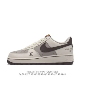 Nike Air Force 1 '07 Low White Leather Casual Sneakers for Men and Women