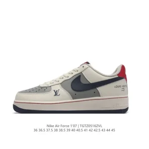 Nike Air Force 1 '07 Low White Gum Sole Leather Sneakers