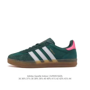 Adidas Originals Gazelle Indoor Retro Suede Sneakers with Gum Sole