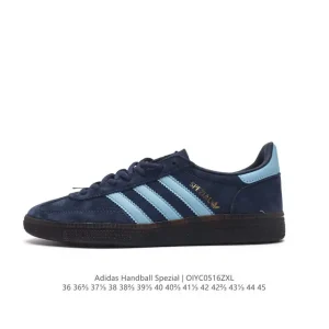 Adidas Handball Spezial Retro Leather Sneakers with Gum Sole