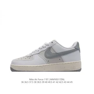 Nike Air Force 1 07 Low White Leather Sneakers for Men and Women