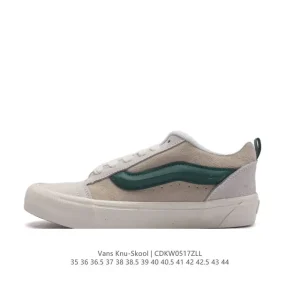 Vans Knu Skool VR3 LX Bread Shoe in Black and White Suede