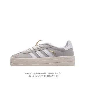 Adidas Gazelle Bold Chunky Sole Retro Suede Leather Women's Sneakers