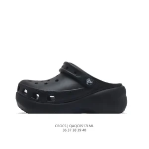 Crocs Women's Platform Sandals Thick Sole Summer Beach Shoes