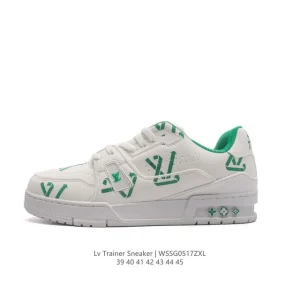 Louis Vuitton Trainer Sneaker Low Top Leather Shoes