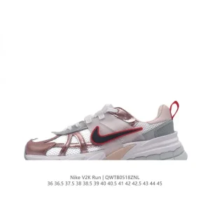 Nike V2K Run Vintage Running Shoes White Metallic Silver