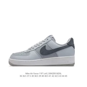 Nike Air Force 1 '07 Low White Leather Casual Sneakers for Men and Women