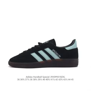 Adidas Handball Spezial Leather Vintage Sneakers with Three Stripes