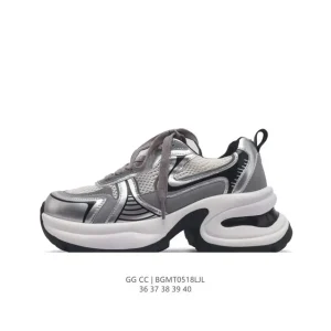 Golden Goose Dad-Star White Leather Luxury Vintage Platform Sneakers