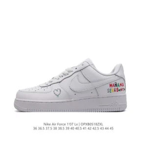 Nike Air Force 1 07 Low FB8876 White Leather Casual Sneakers for Men and Women