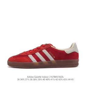 Adidas Originals Gazelle Indoor Retro Sneakers with Gum Sole